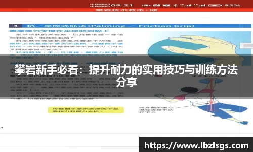 攀岩新手必看：提升耐力的实用技巧与训练方法分享